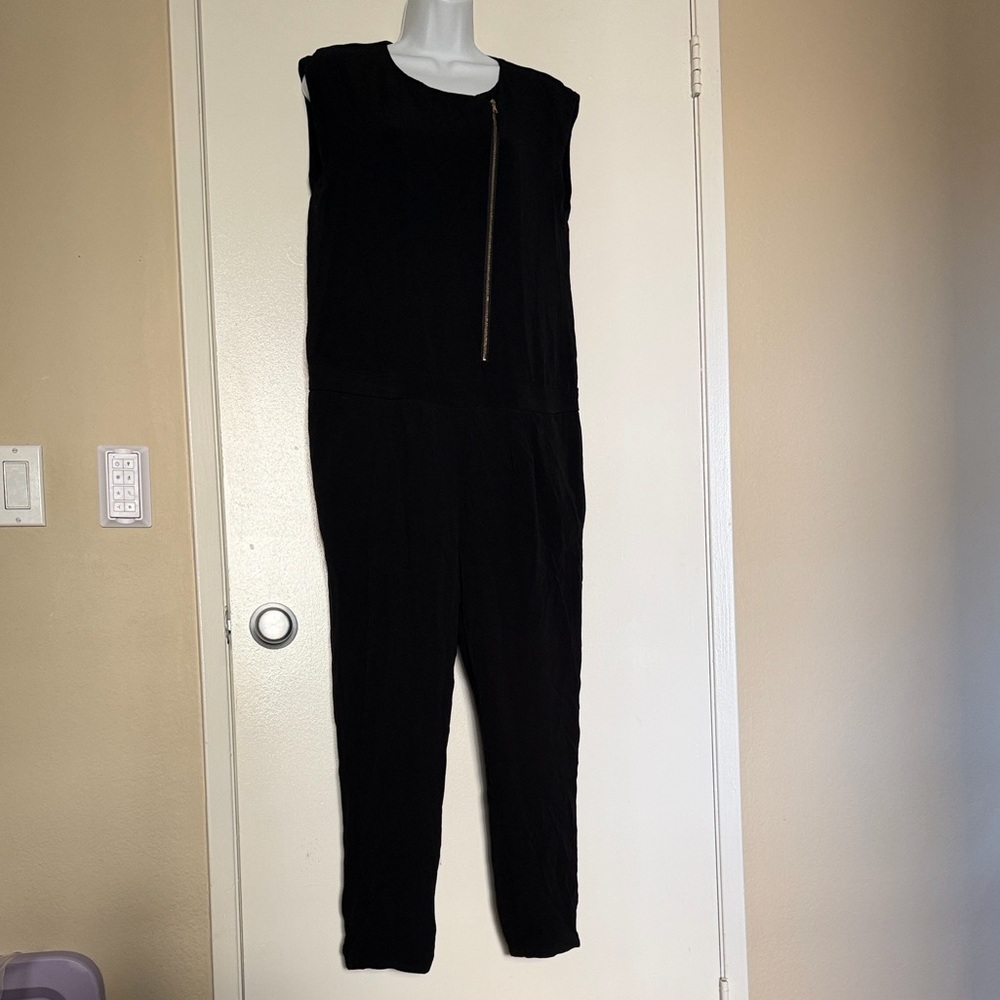 J. Crew Black Sleeveless Jumpsuit